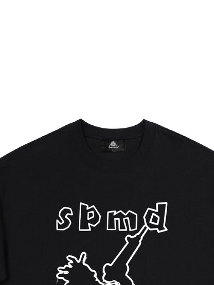 Original SPMD Cartoon Graphic T-Shirt 