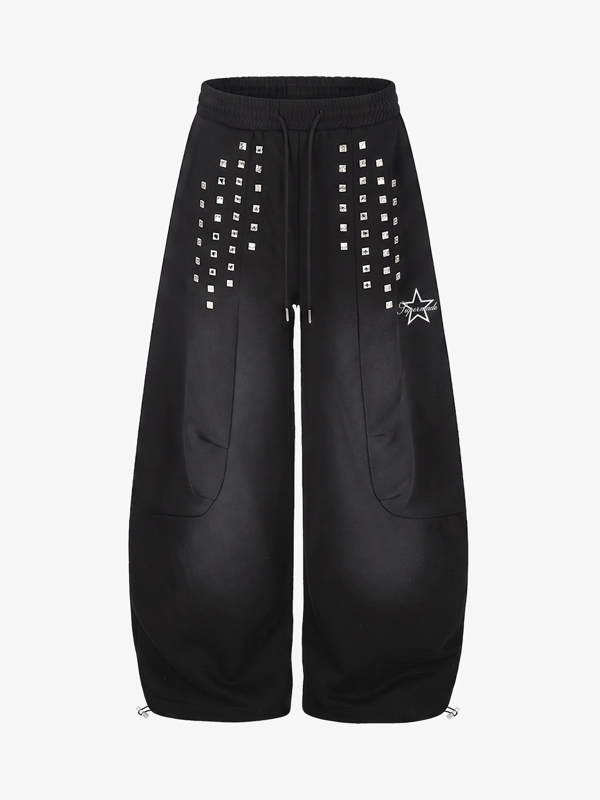Studded Wide-Leg Sweatpants