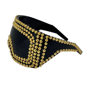 Punk Party Oversized Square Studded Sunglasses 