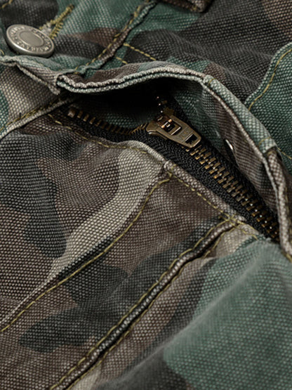 Camouflage Print Jacket - Perfect for Outdoor Adventures and Casual Wear 