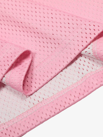 Pink "Keep Motivated" Football Jersey with Bold Flame Design 