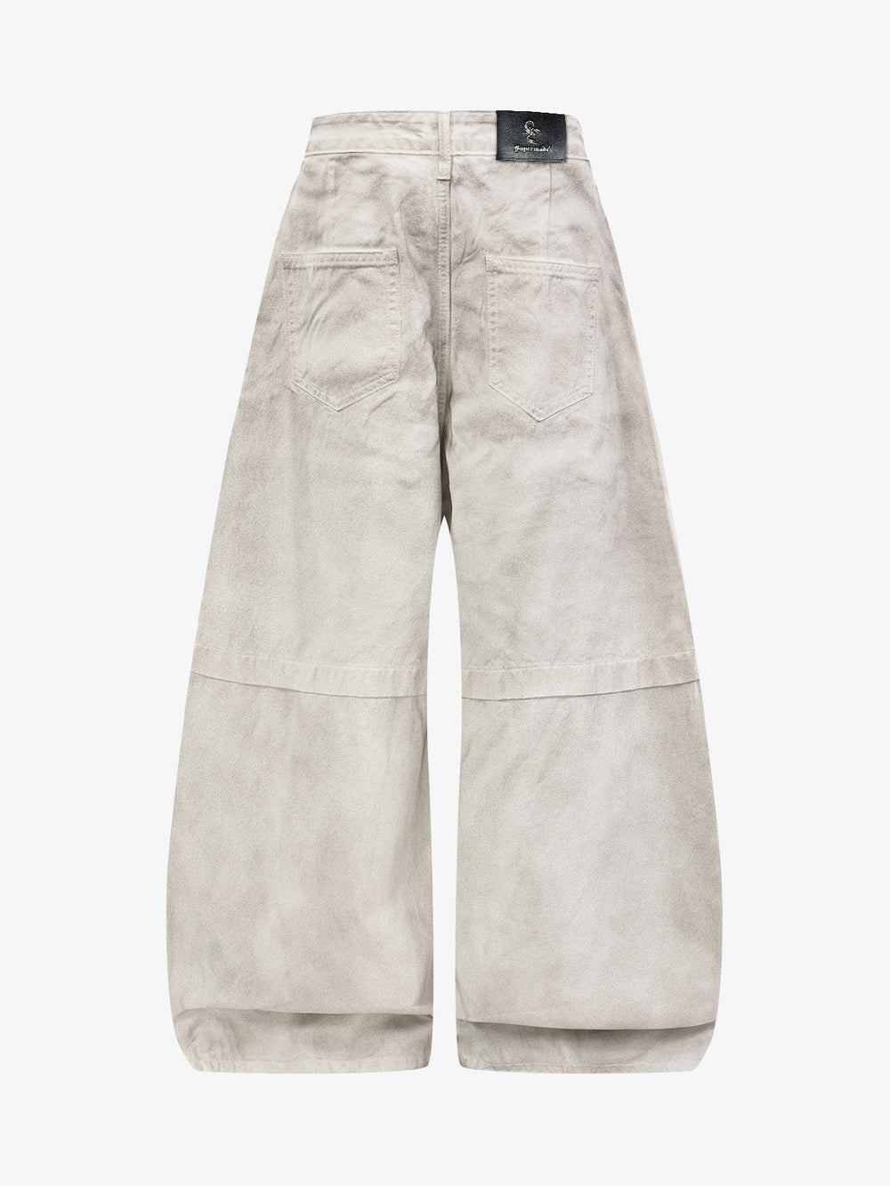 Graffiti Graphic Mud-Dyed Washed Wide-Leg Jeans