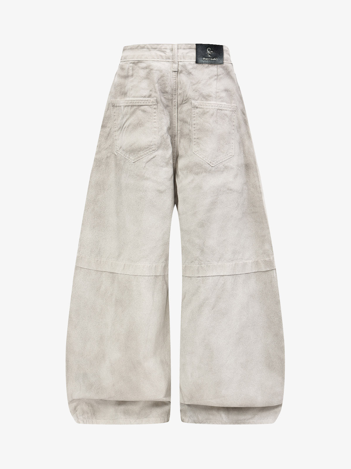 Graffiti Graphic Mud-Dyed Washed Wide-Leg Jeans