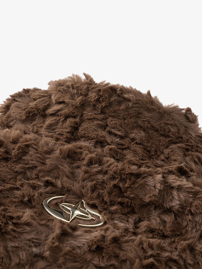 Vintage Stand Collar Sherpa Fleece Cotton Jacket 