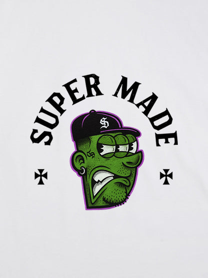 Graphic T-Shirt with Bold Monster Design for Casual Wear 