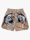 Skull Graphic Athletic Shorts 