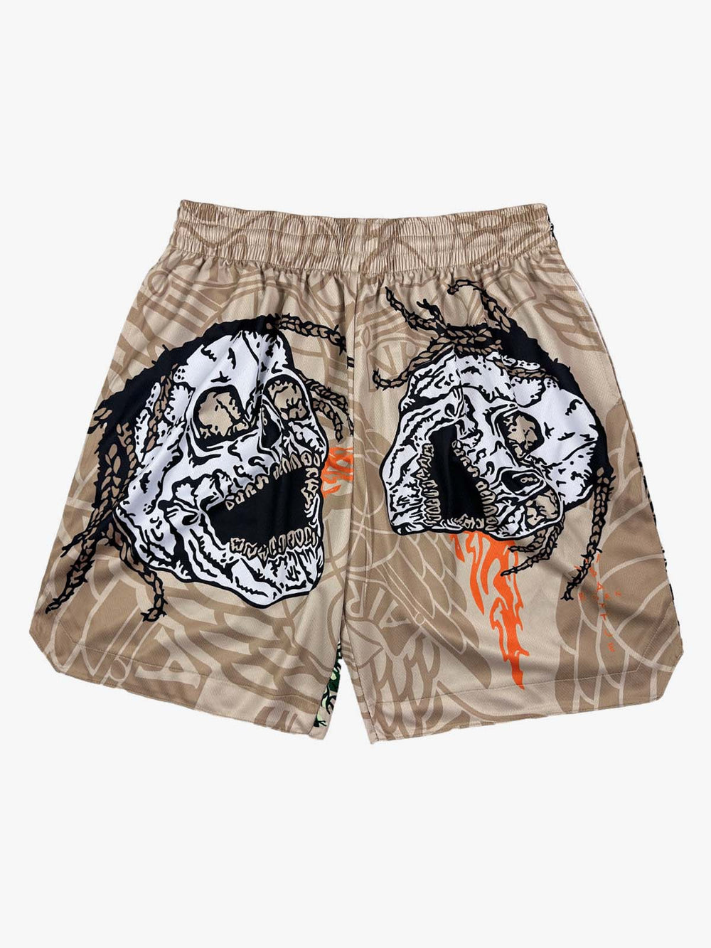 Skull Graphic Athletic Shorts 