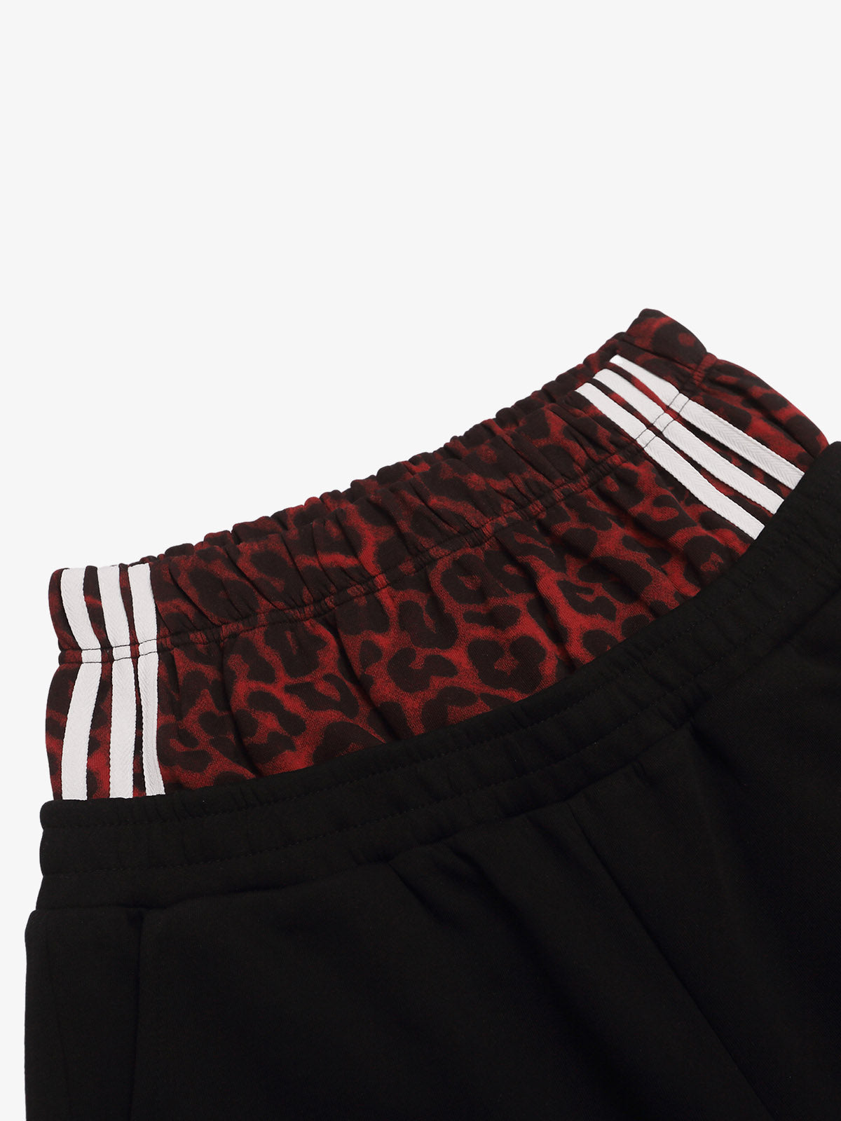 Leopard Studded Double-Waist Sweatpants
