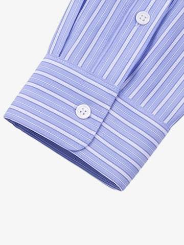 Racing Script Flame Graphic Striped Shirt