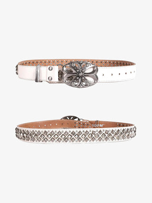 Thesupermade Retro Punk Rhinestone Belt - 2175 