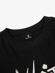 Hip-Hop Punk Faux Two-Piece Long-Sleeved T-Shirt - 2457 