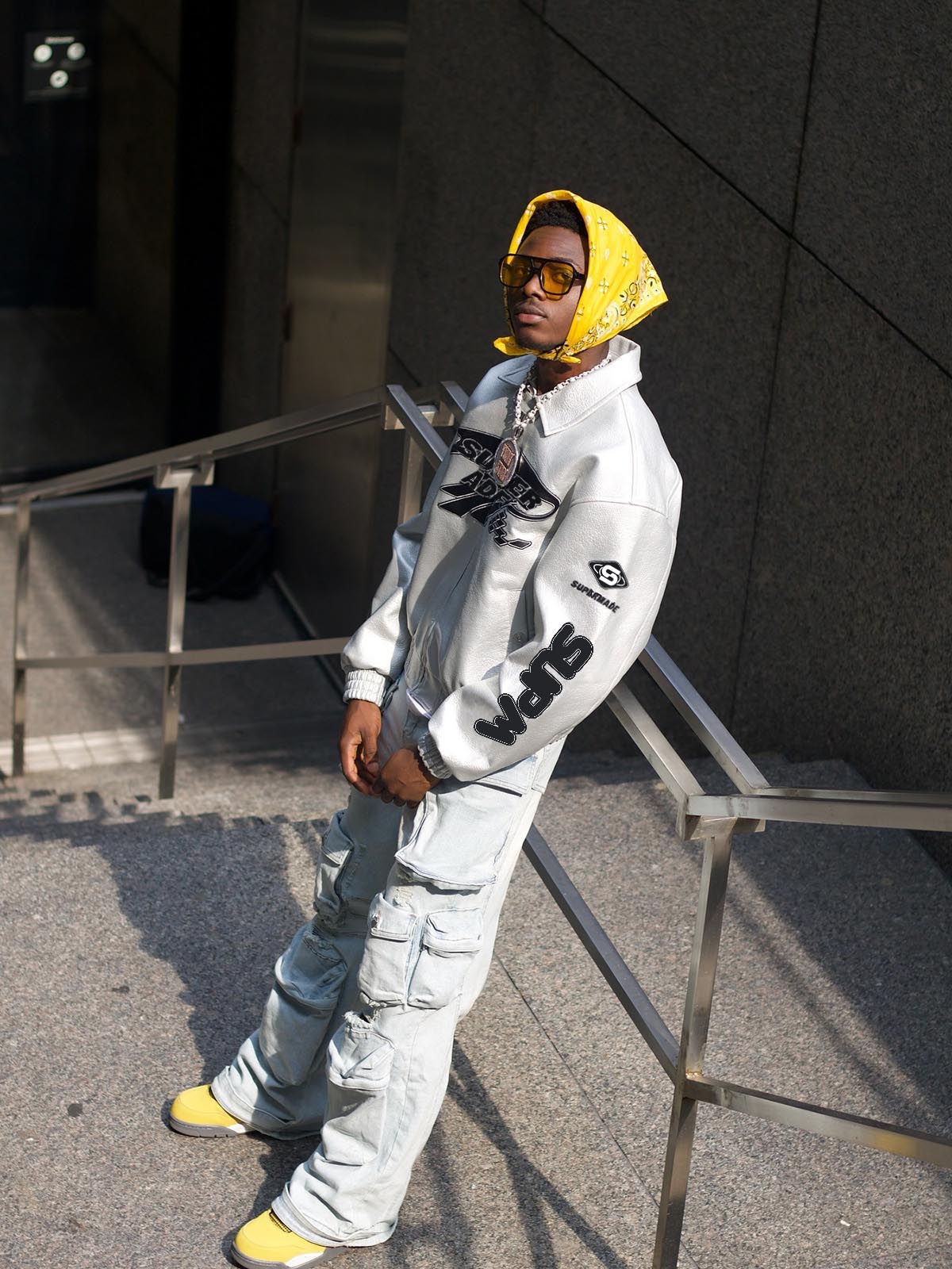 Faux Leather Vintage Street Black Air Jacket - 1821 