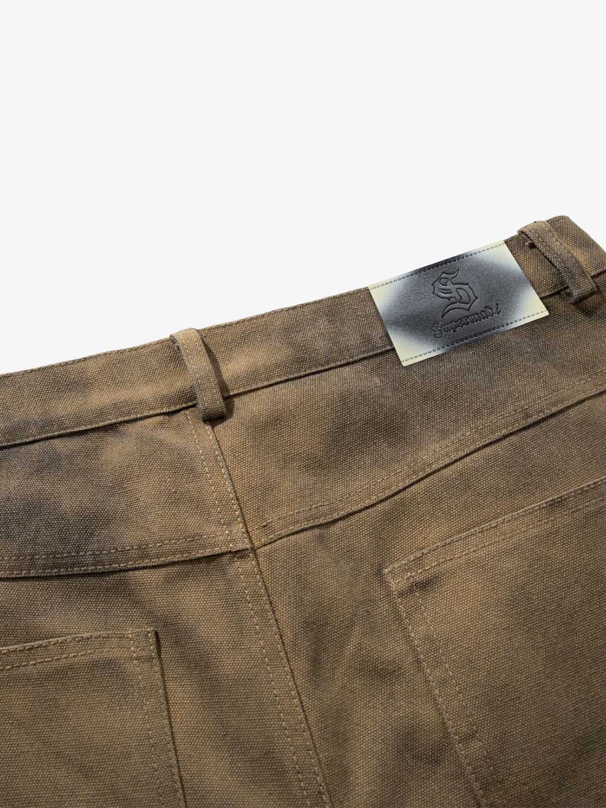 Dirty Mud Wash Print Jorts 