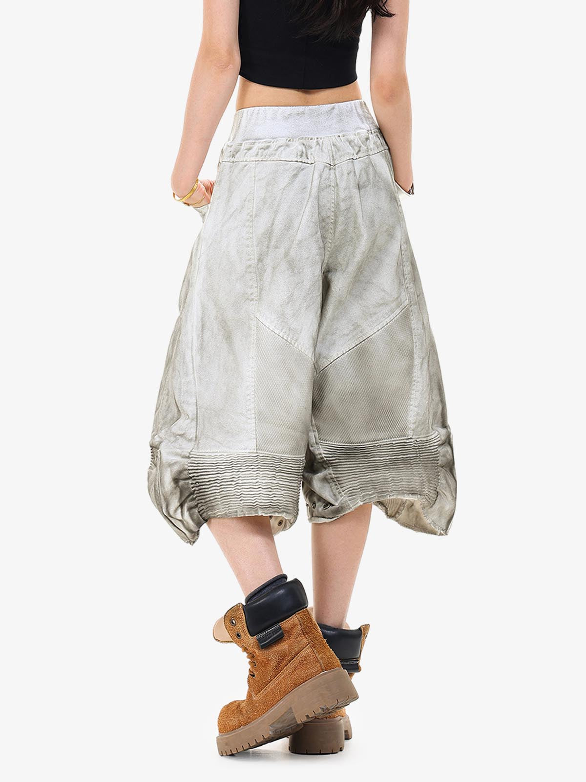 Jeansshorts mit schmutziger Waschung