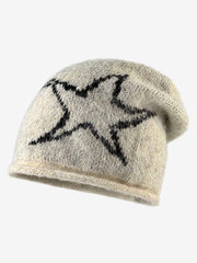 Star Pattern Knit Beanie 