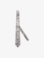 Grey Floral Tie