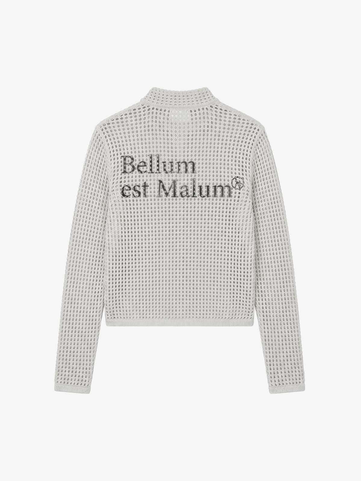 Graphic Mesh Knit Slim Jacket