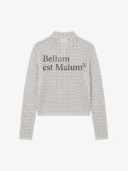 Graphic Mesh Knit Slim Jacket