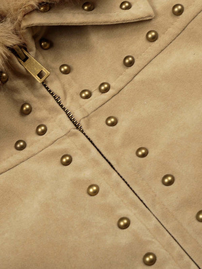 Stylish Faux Fur Collar Jacket for Men and Women - Trendy Design with High-Quality Details 