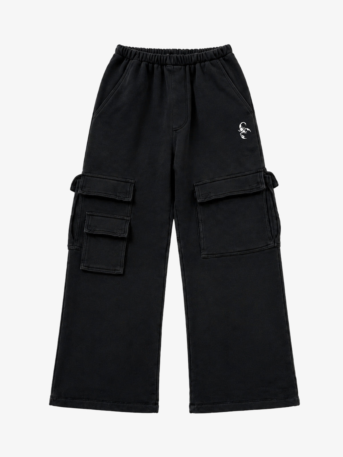 Washed Wide-Leg Sweatpants
