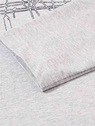 Music Graphic Metal-Button Long Sleeve Polo Shirt