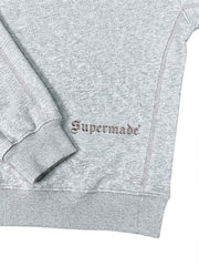 Embroidered Cropped Crewneck Sweatshirt & Relaxed Jogger Set