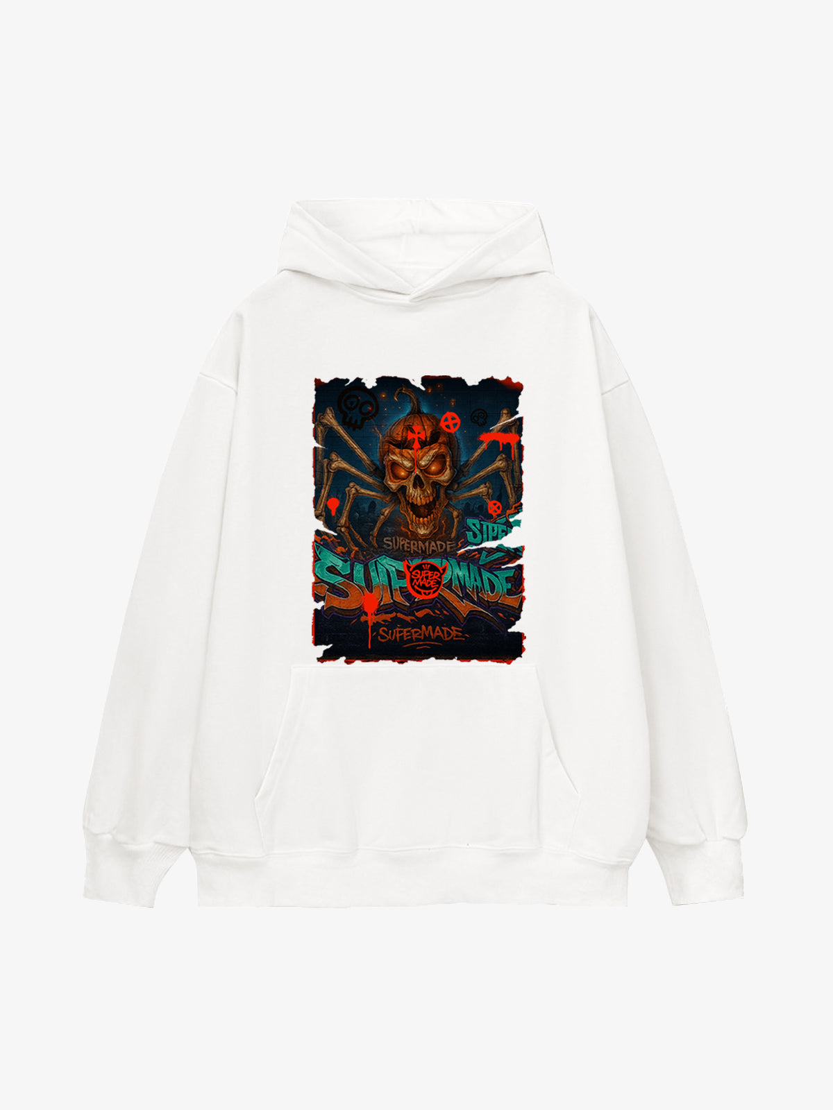 Bloody Dark Skull Spider Hoodie 