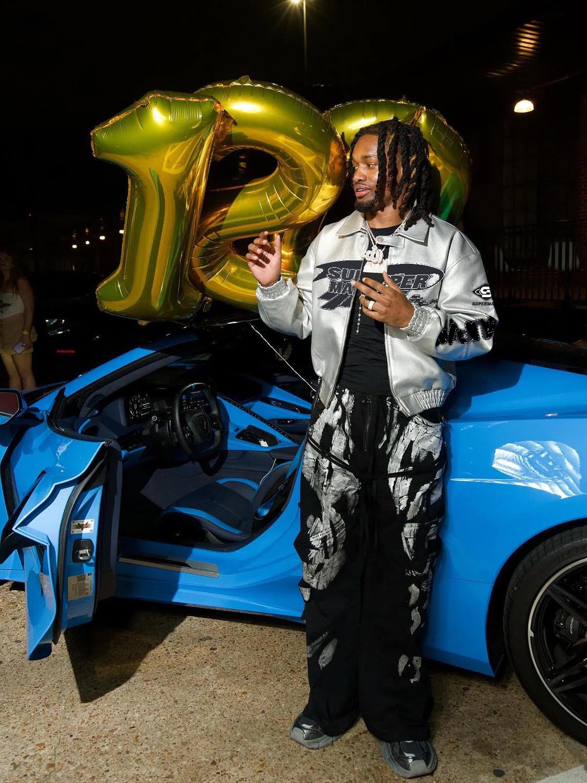 Faux Leather Vintage Street Black Air Jacket - 1821 