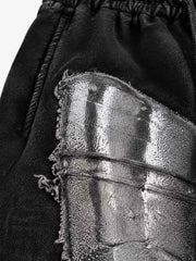 Armor Graphic Distressed Hoodie & Wide-Leg Sweatpants Set