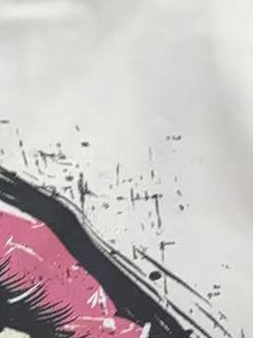 Retro Letter Lip Graphic T-Shirt 