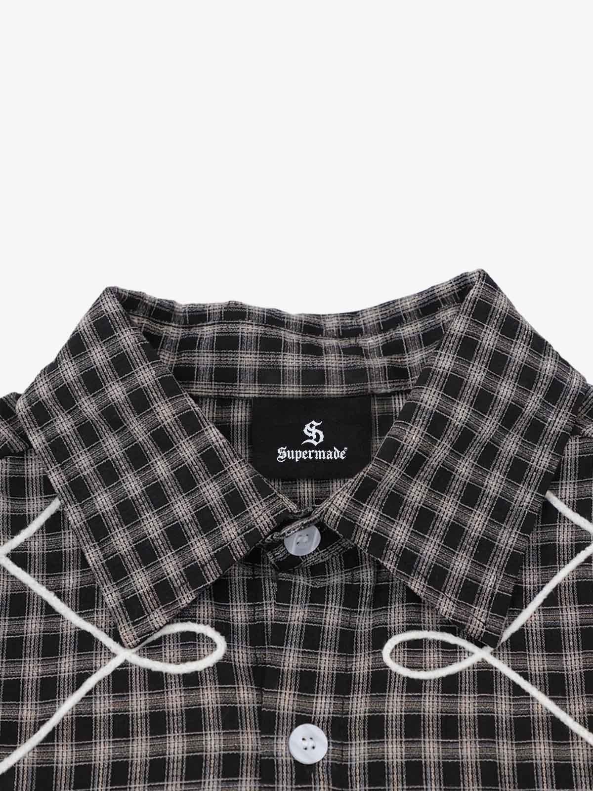 Street Retro Print Long-Sleeve Shirt