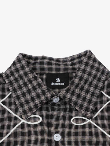 Street Retro Print Long-Sleeve Shirt
