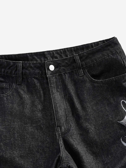 Irregular Hem Loose Shorts