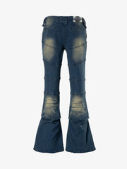 Multi-Pocket Low Rise Bootcut Jeans