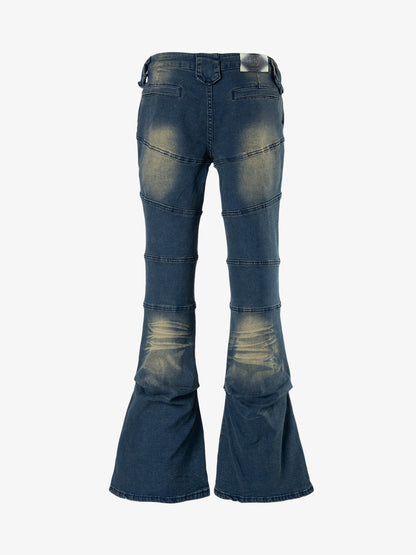 Multi-Pocket Low Rise Bootcut Jeans
