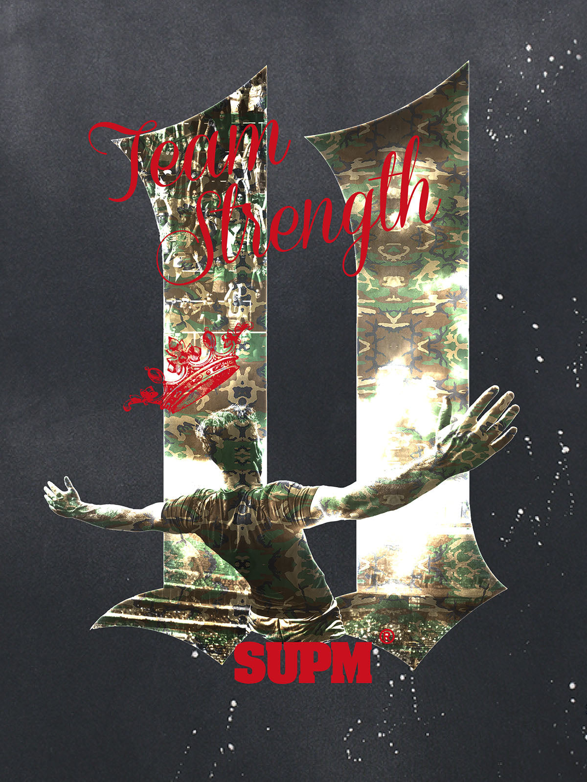 Unisex distressed loose-fitting cotton short-sleeved T-shirts featuring a print of the "11" team strength from the FIFA World Cup and a splatter-wash finish. 