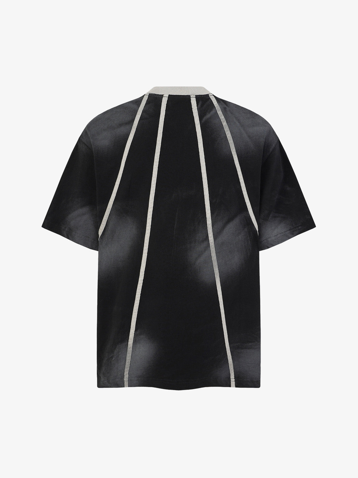 Black Raglan Sleeve T-Shirt with Herringbone Tape Detail – Cotton Blend Streetwear Tee