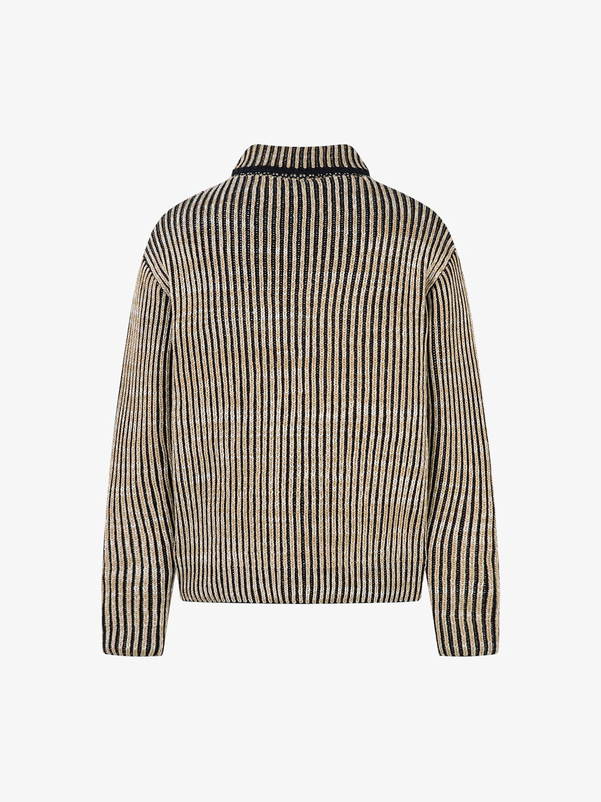 Striped Zip-Up Jacket for Casual Elegance 