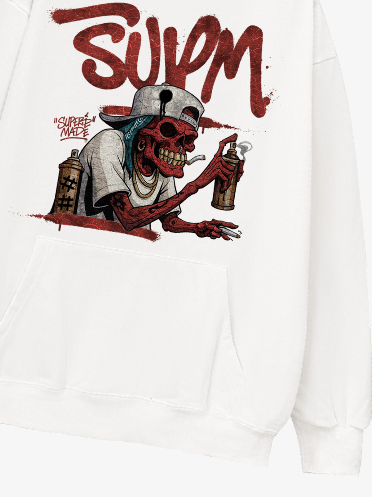 Thesupermade Street Skull Graffiti Master Hoodie 