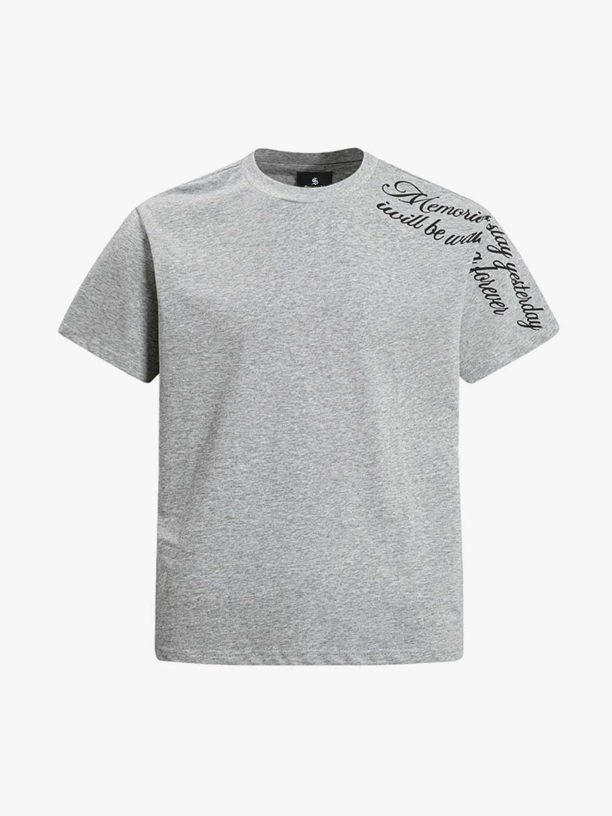 Rose Cross Slogan Graphic T-Shirt