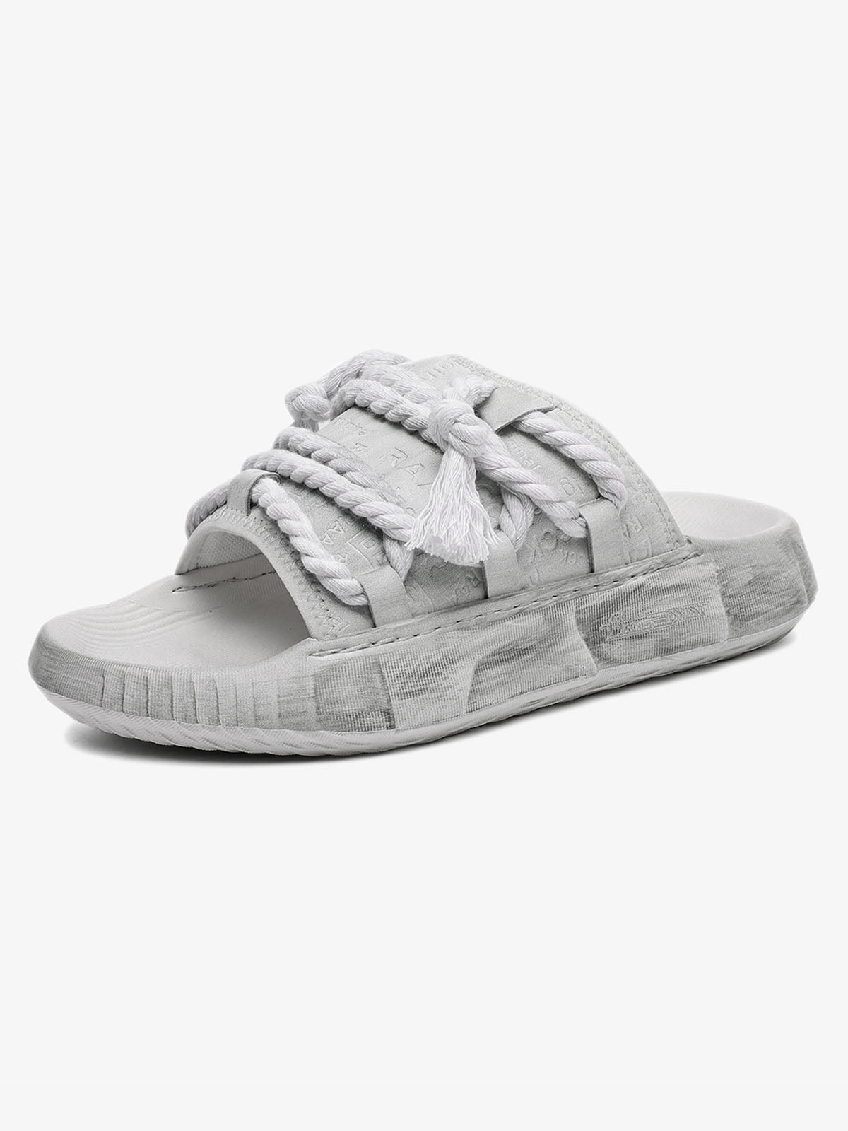 Stylish Rope Design Slip-On Sandals for Summer Comfort 