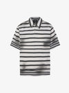 Striped Half-Zip Pullover Sweater – Cotton Blend Classic Fit Lightweight Knit