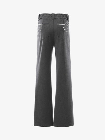Minimalistisch drapierte, maßgeschneiderte Hose