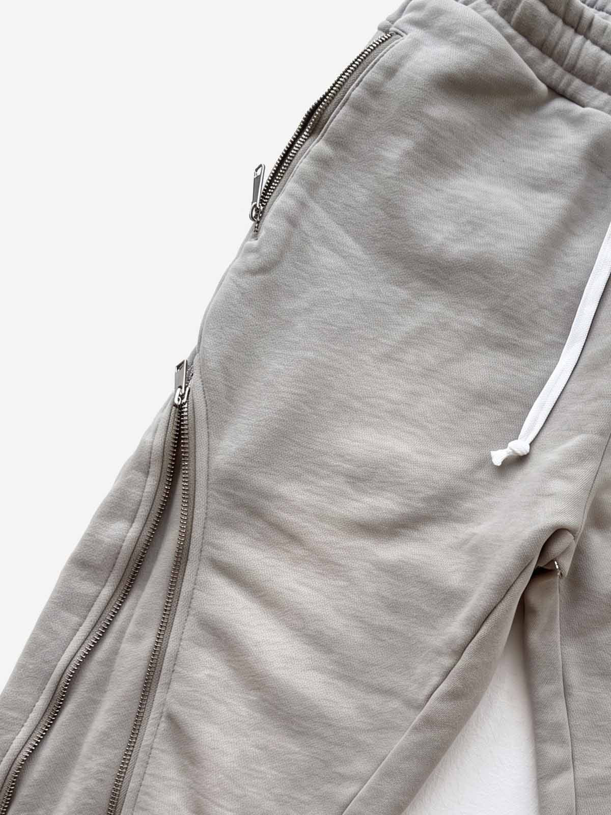 Side Zipper Deformable Pants
