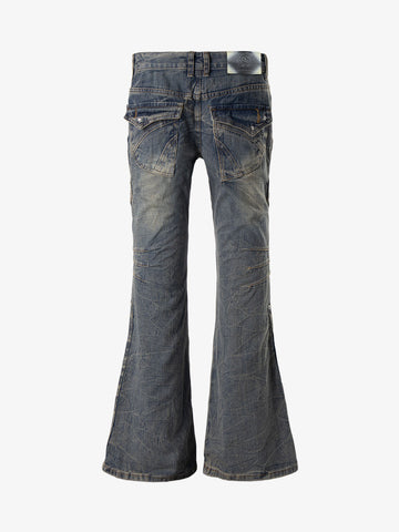 Stud Low-Rise Bootcut Jeans