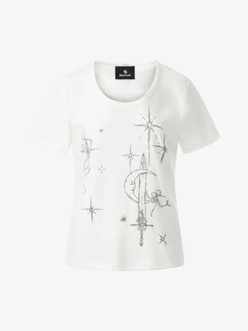 Celestial Graphic Slim Fit T-Shirt 