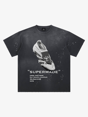 Vintage Soccer Cleat Graphic T-Shirt 