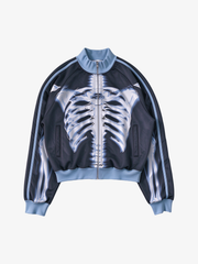Bone Graphic Cropped Jacket
