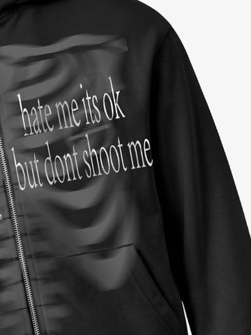 Phantom Skull Rhinestone Foil Heavyweight Hoodie