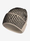 Rhinestone Embellished Ribbed Knit Beanie Hat 